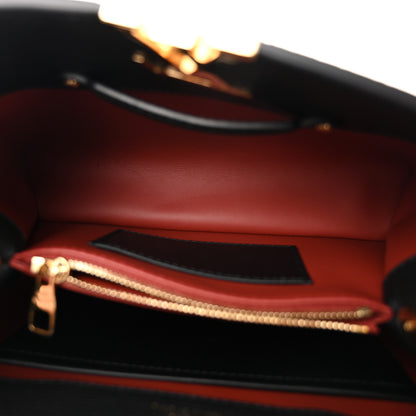 Louis Vuitton Taurillon Chain On You Capucines BB Black 5 of 9