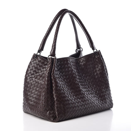 Bottega Veneta Nappa Intrecciato Parachute Bag Ebano 2 of 9
