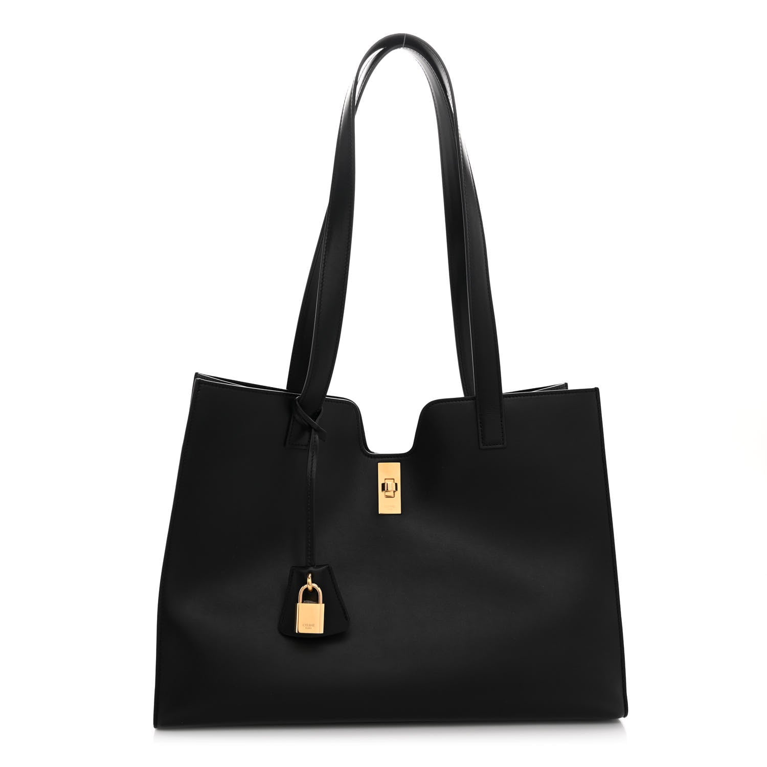 Celine Smooth Calfskin Cabas 16 Bag Black 1 of 8