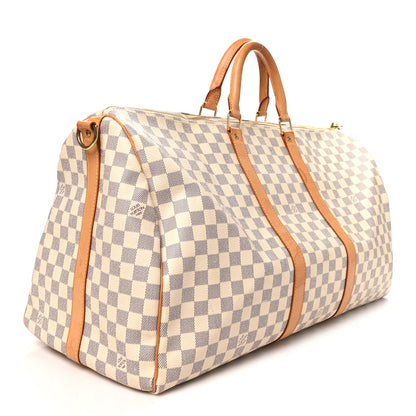 Louis Vuitton Damier Azur Keepall Bandouliere 55 2 of 10