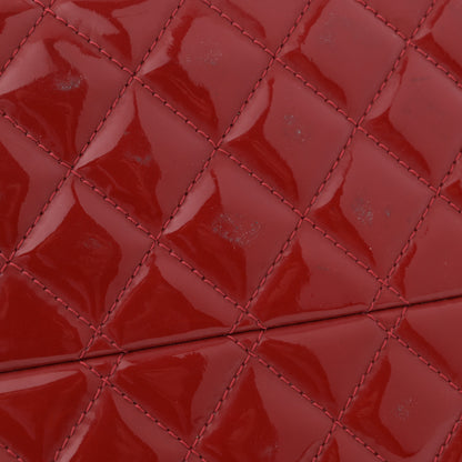 Chanel Patent Quilted Medium Just Mademoiselle Bowling Bag Red 14 of 14