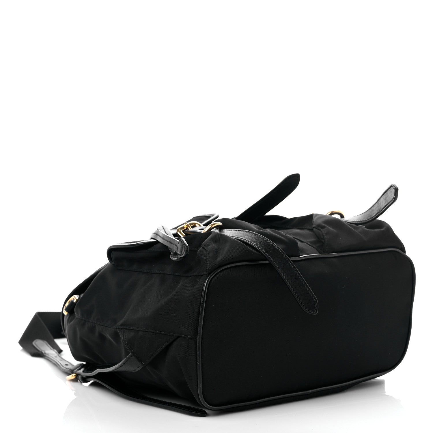 Prada Tessuto Nylon Vitello Backpack Black 4 of 8