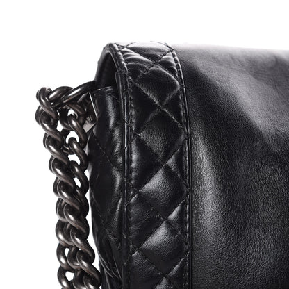 Chanel Calfskin Enchained Medium Boy Flap Black 11 of 16
