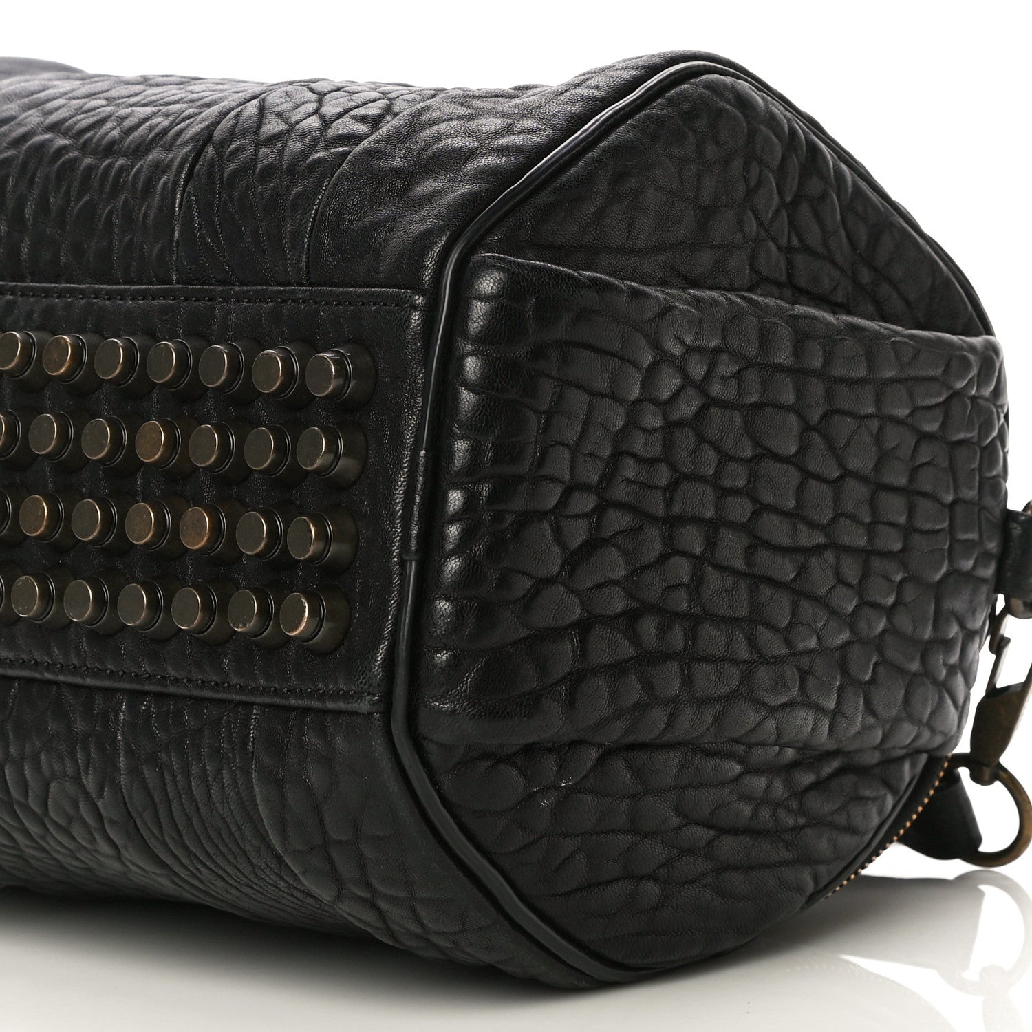 Alexander Wang Pebbled Lambskin Rockie Black Pale Gold Hardware 9 of 10
