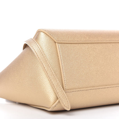 Celine Laminated Calfskin Nano Belt Bag Gold 6 of 9
