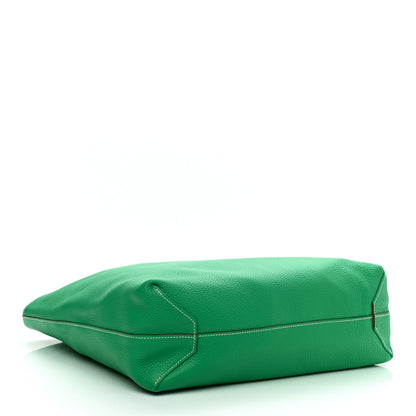 Hermes Taurillon Clemence Double Sens 36 Reversible Tote Menthe Colvert 6 of 15