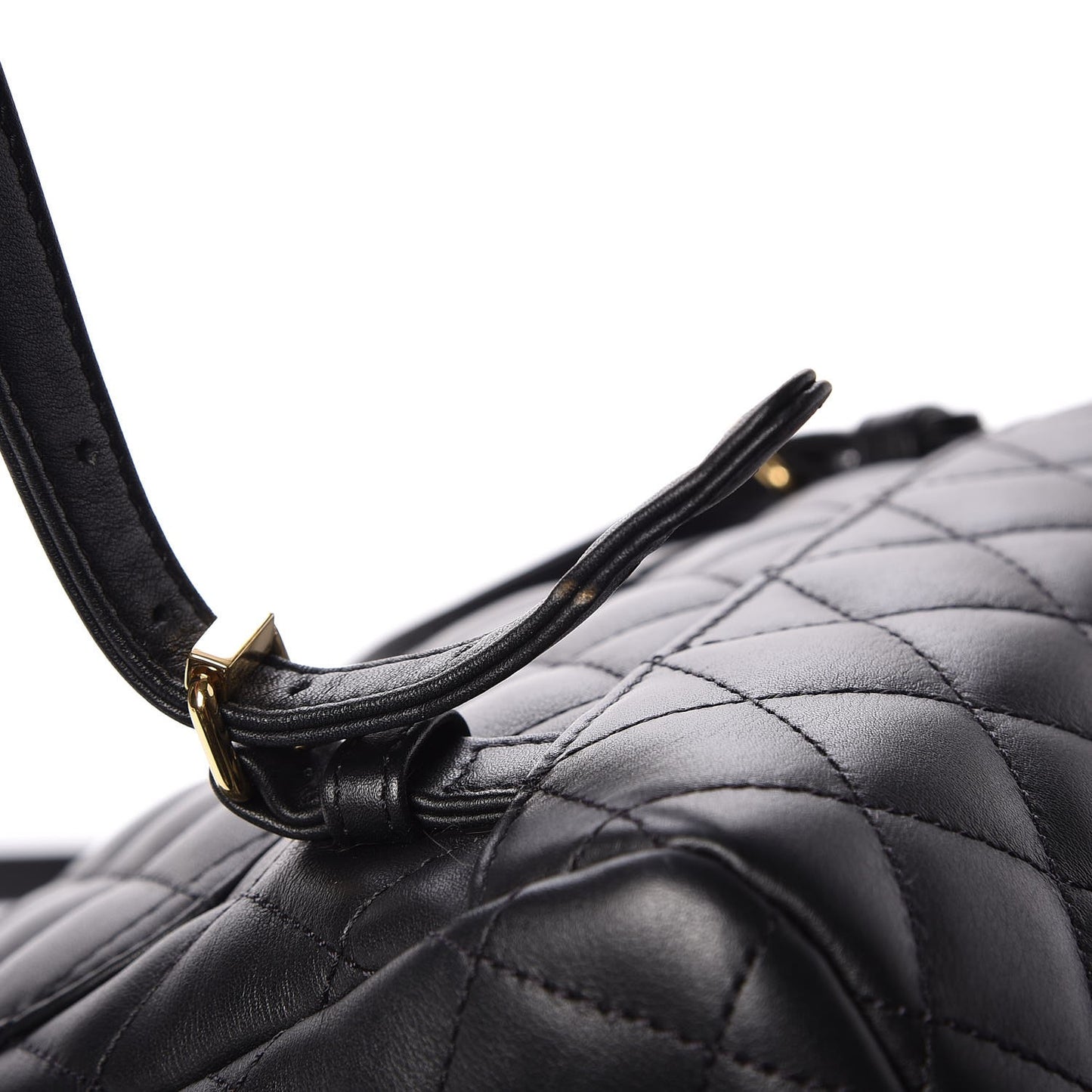 Calfskin Quilted Small Urban Spirit Backpack Black