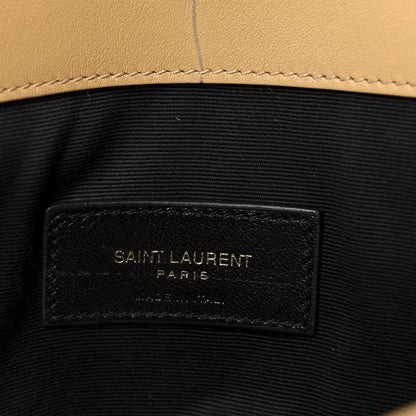 Saint Laurent Micro Raffia Uptown Pouch Natural Hay Blush 11 of 12