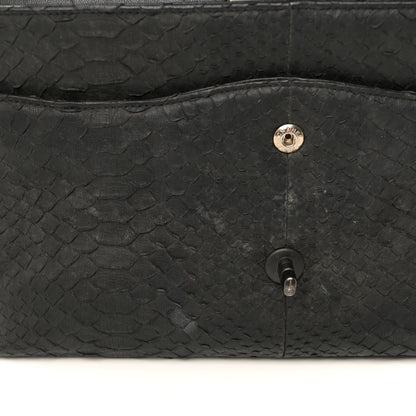 Chanel Snakeskin Jumbo Double Flap So Black 15 of 22