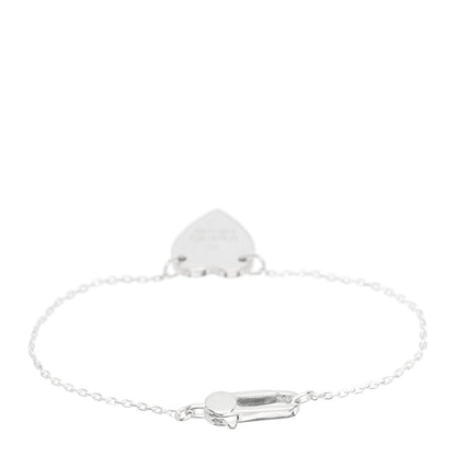 Gucci Sterling Silver Trademark Heart Bracelet 3 of 4