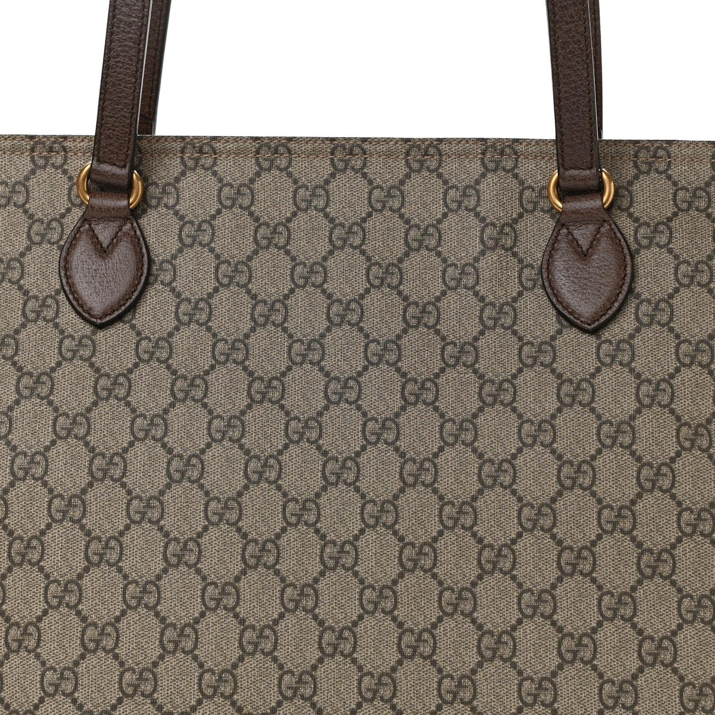 GG Supreme Monogram Medium Ophidia Shopping Tote Ebony