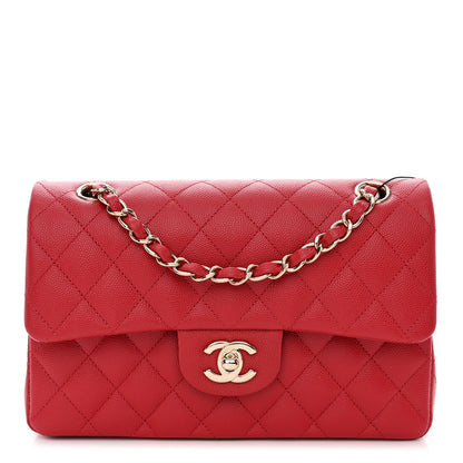 Chanel Caviar Quilted Small Double Flap Red 1 of 10