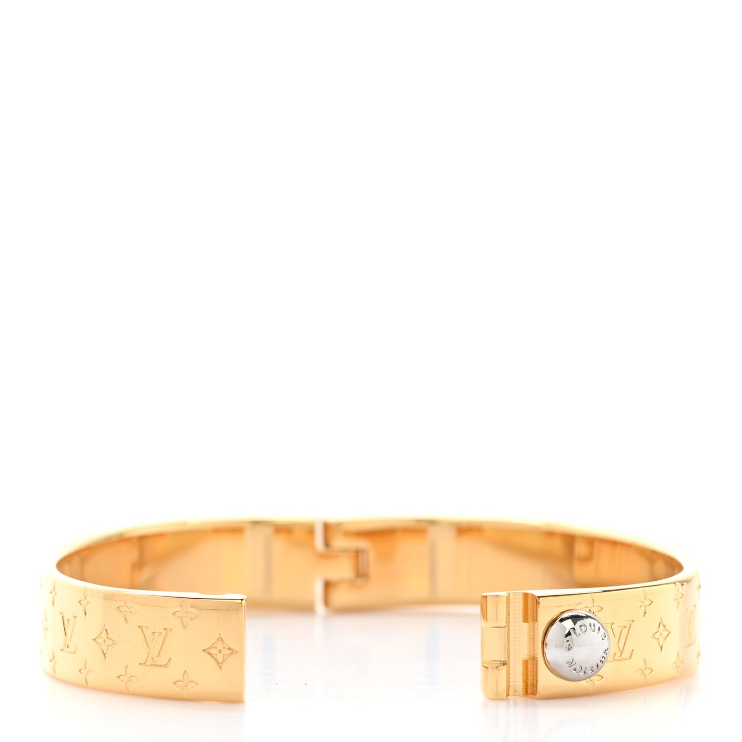 Brass Monogram Nanogram Cuff S Gold