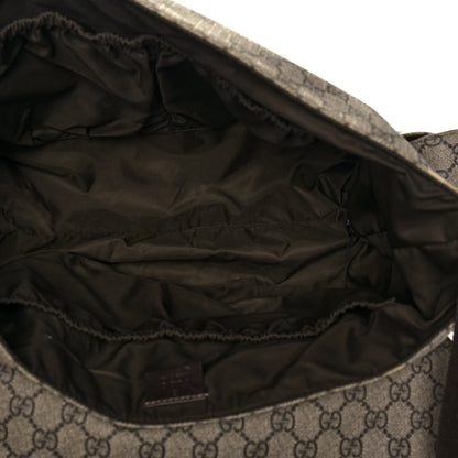 Gucci GG Plus Monogram Messenger Diaper Bag Dark Brown 6 of 23