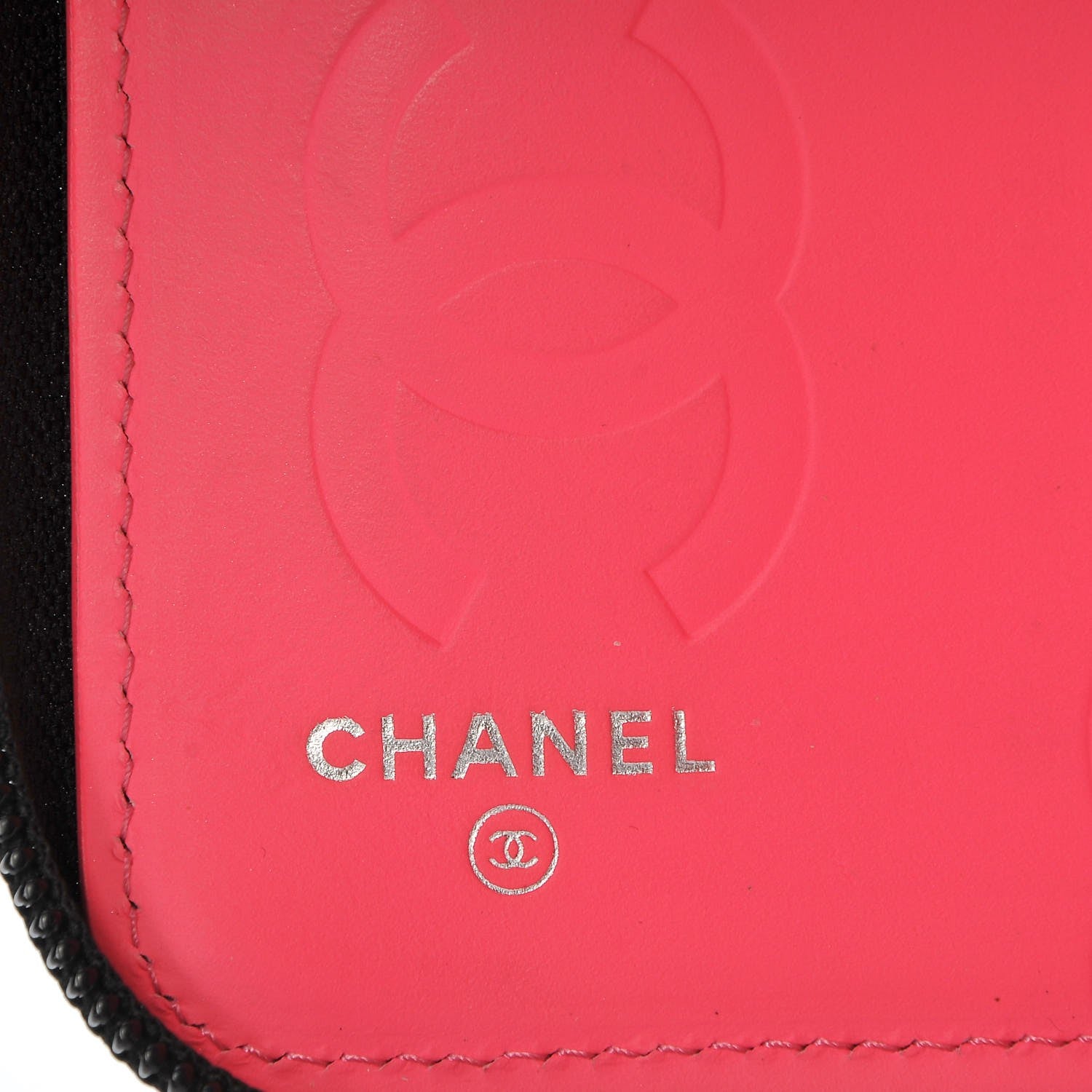 Chanel Calfskin Cambon Zip Around Organizer Wallet Black 6 of 12