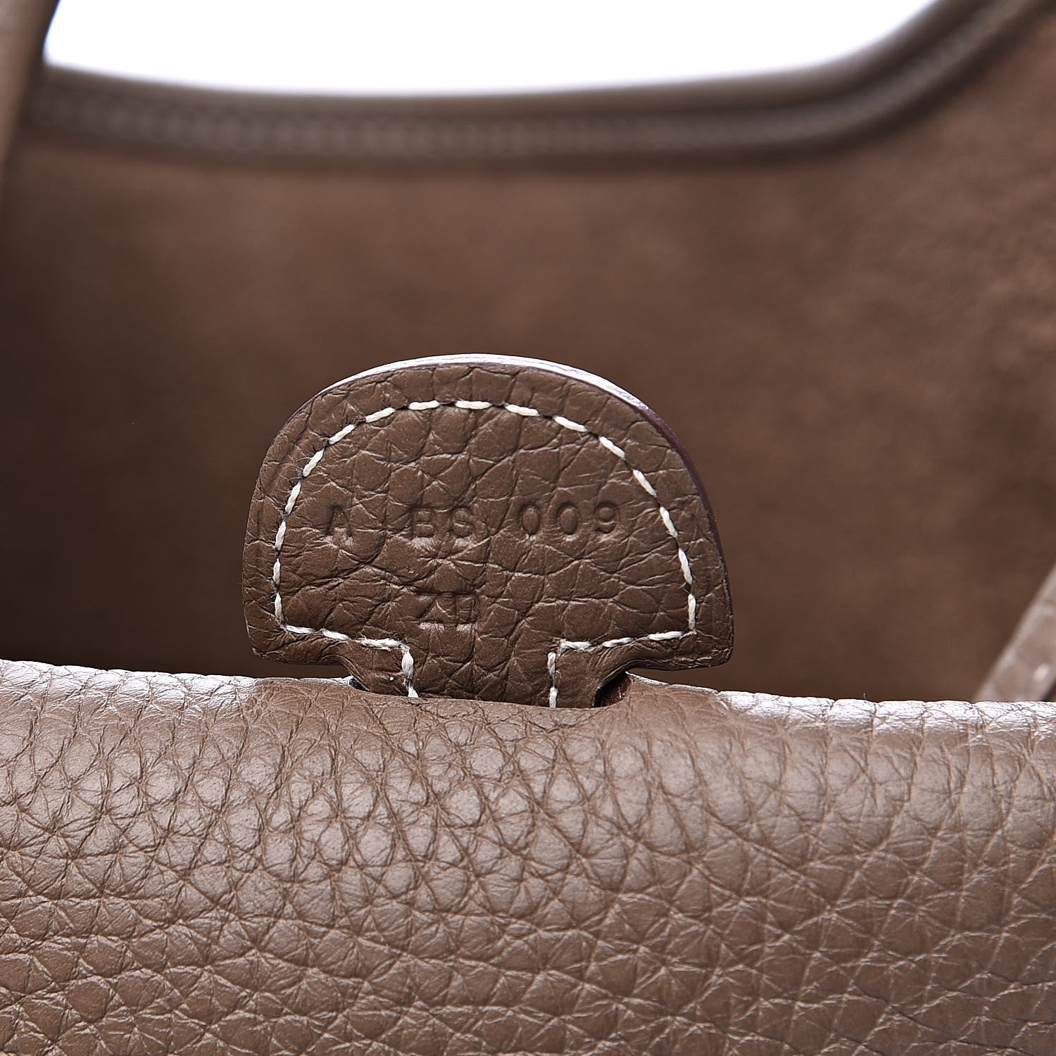 Hermes Taurillon Clemence Evelyne III PM Etoupe 7 of 13