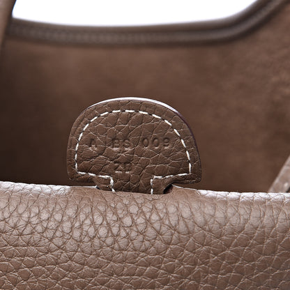 Hermes Taurillon Clemence Evelyne III PM Etoupe 7 of 13