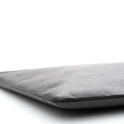 Louis Vuitton Calfskin Monogram Shadow Discovery Pochette Black 9 of 10