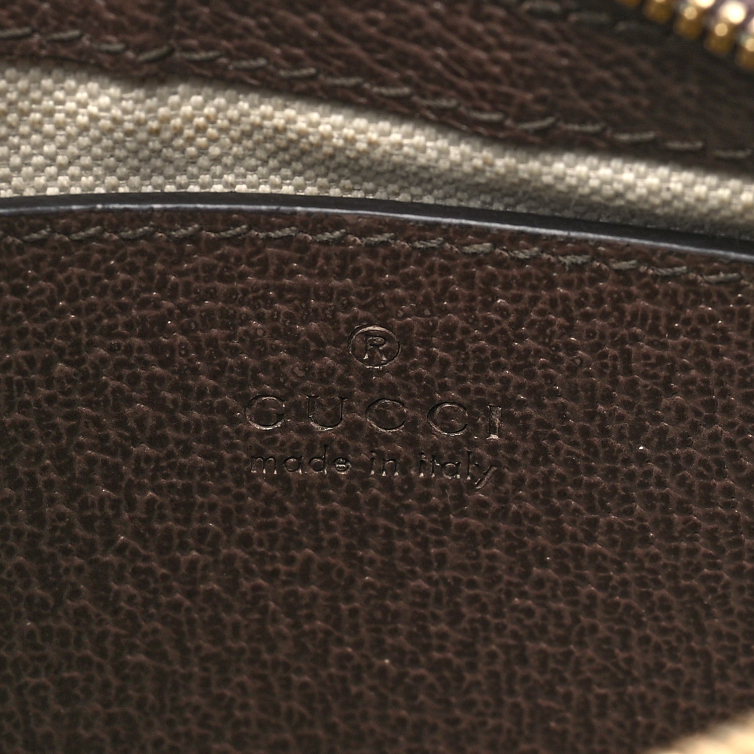 Gucci GG Supreme Monogram Textured Dollar Calfskin Web Small Ophidia GG Handbag Beige Ebony New Acero 6 of 10