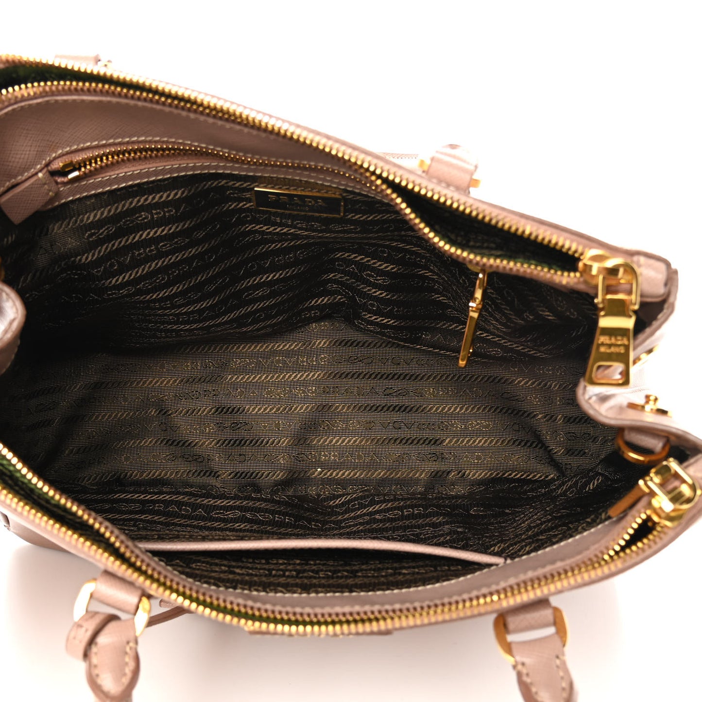 Saffiano Small Galleria Double Zip Tote Cammeo