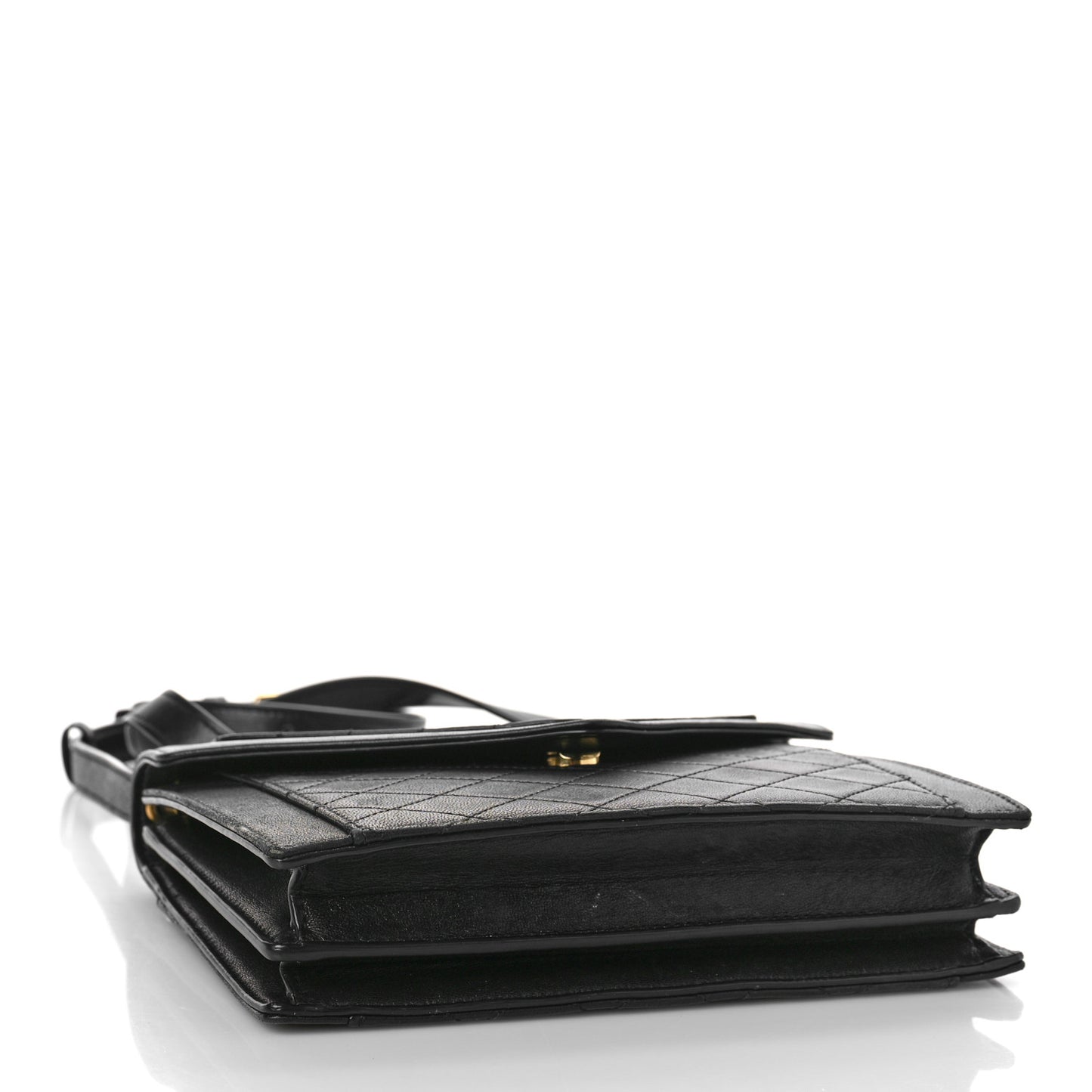Lambskin Quilted Mini Gaby Satchel Black