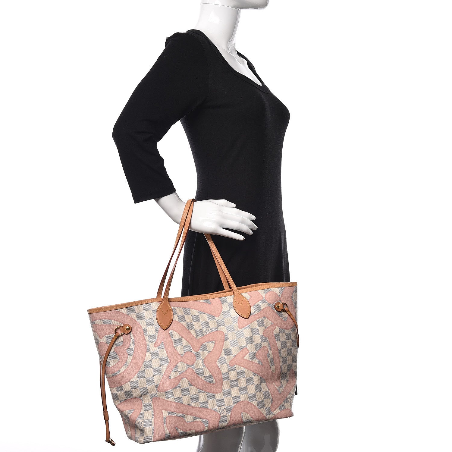 Louis Vuitton Damier Azur Tahitienne Neverfull MM 2 of 12