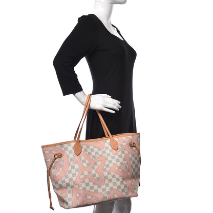 Louis Vuitton Damier Azur Tahitienne Neverfull MM 2 of 12