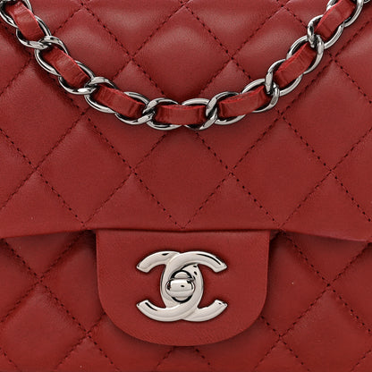 Chanel Lambskin Quilted Mini Square Flap Bordeaux 8 of 11