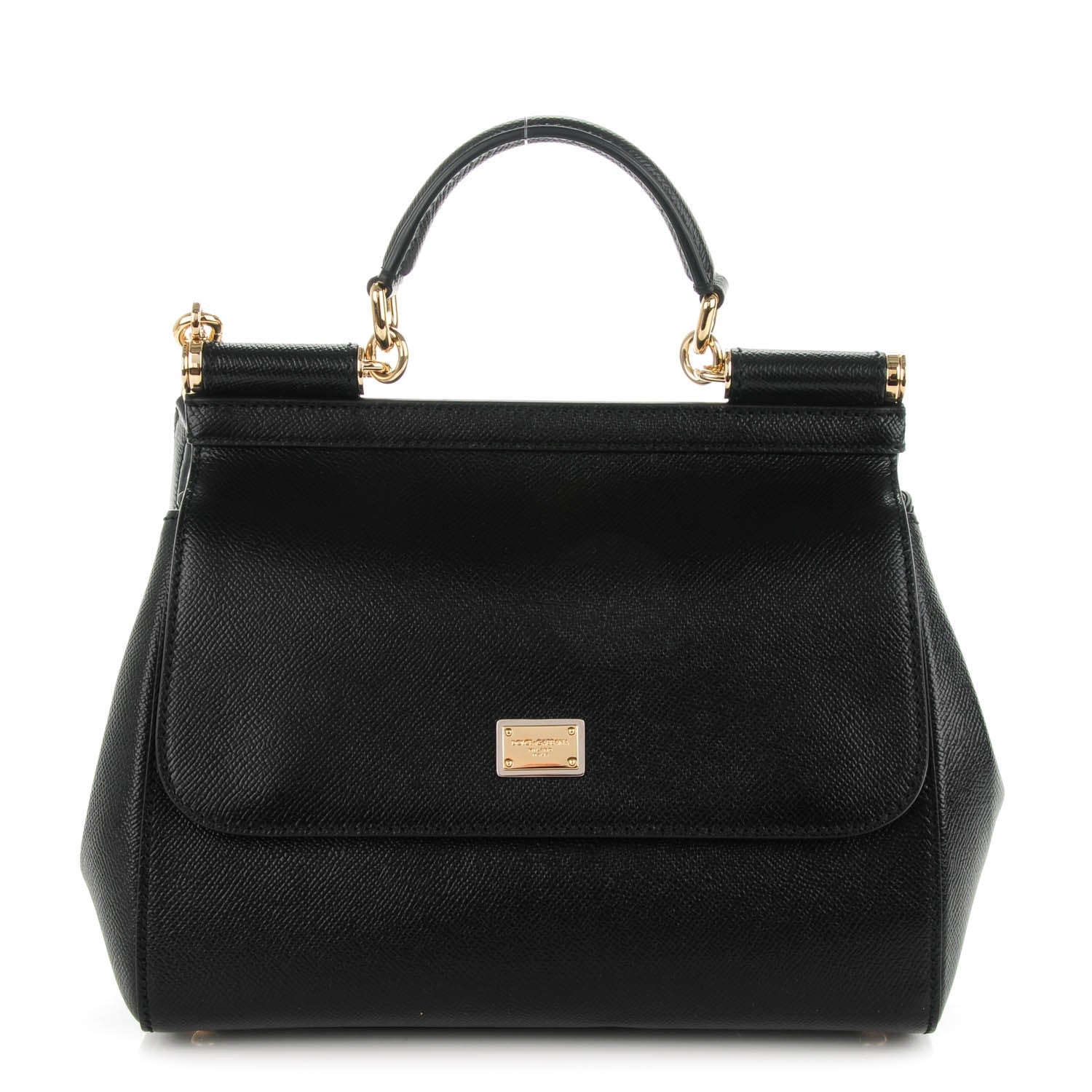 Dolce & Gabbana Dauphine Medium Miss Sicily Satchel Black 1 of 6
