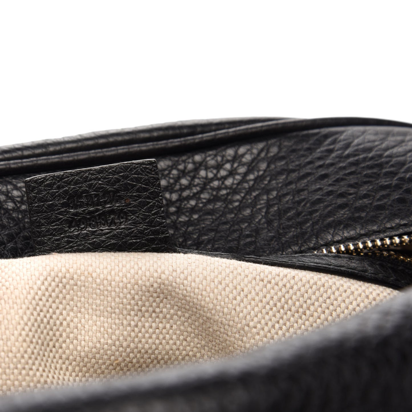 Pebbled Calfskin Medium Soho Bowler Black