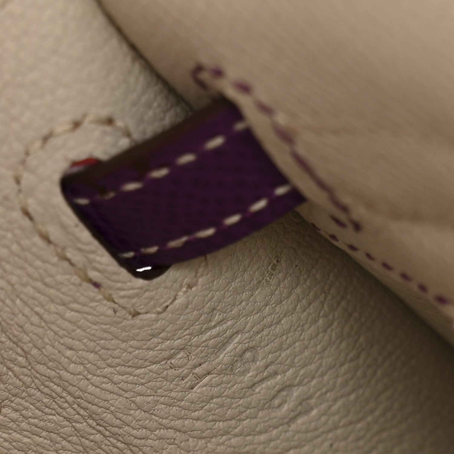 Hermes Epsom Bi-Color Horseshoe Kelly Sellier 25 Craie Anemone 7 of 14
