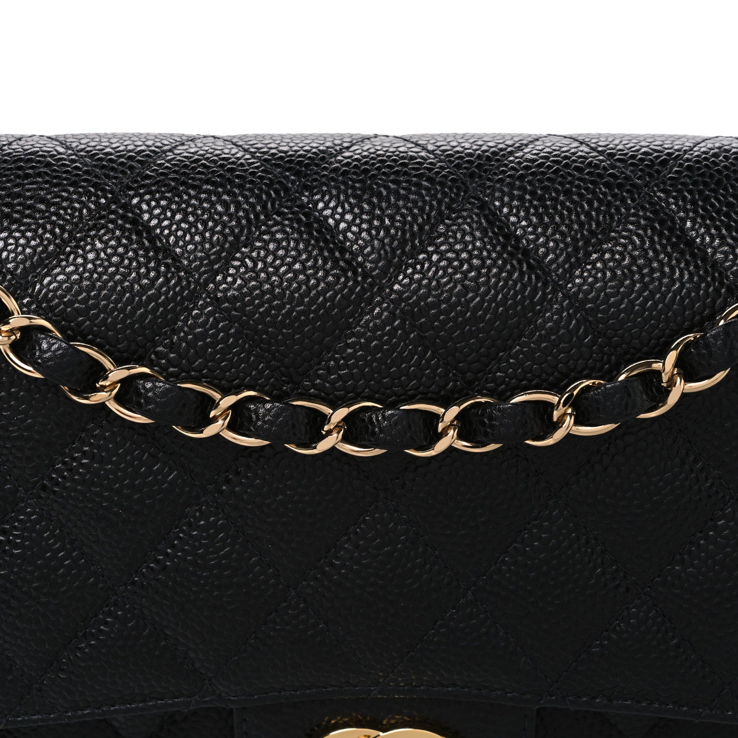 Chanel Caviar Quilted Medium Double Flap Black 7 of 10