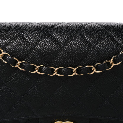 Chanel Caviar Quilted Medium Double Flap Black 7 of 10