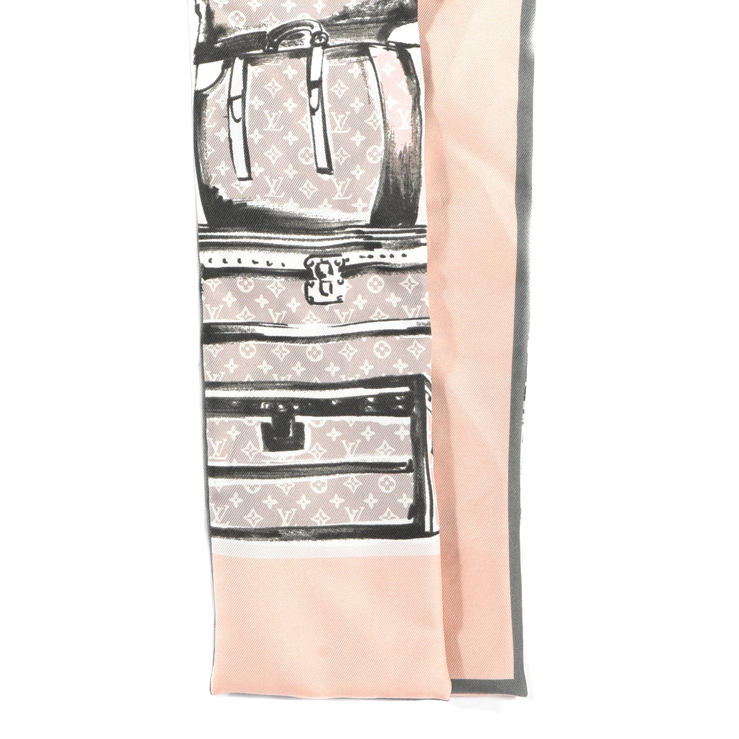 Silk Monogram Trunks Bandeau Rose Poudre