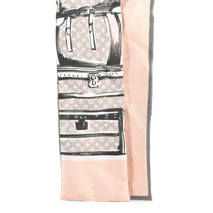 Louis Vuitton Silk Monogram Trunks Bandeau Rose Poudre 2 of 3