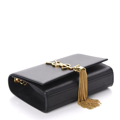 Saint Laurent Calfskin Small Classic Monogram Kate Tassel Satchel Black 4 of 10
