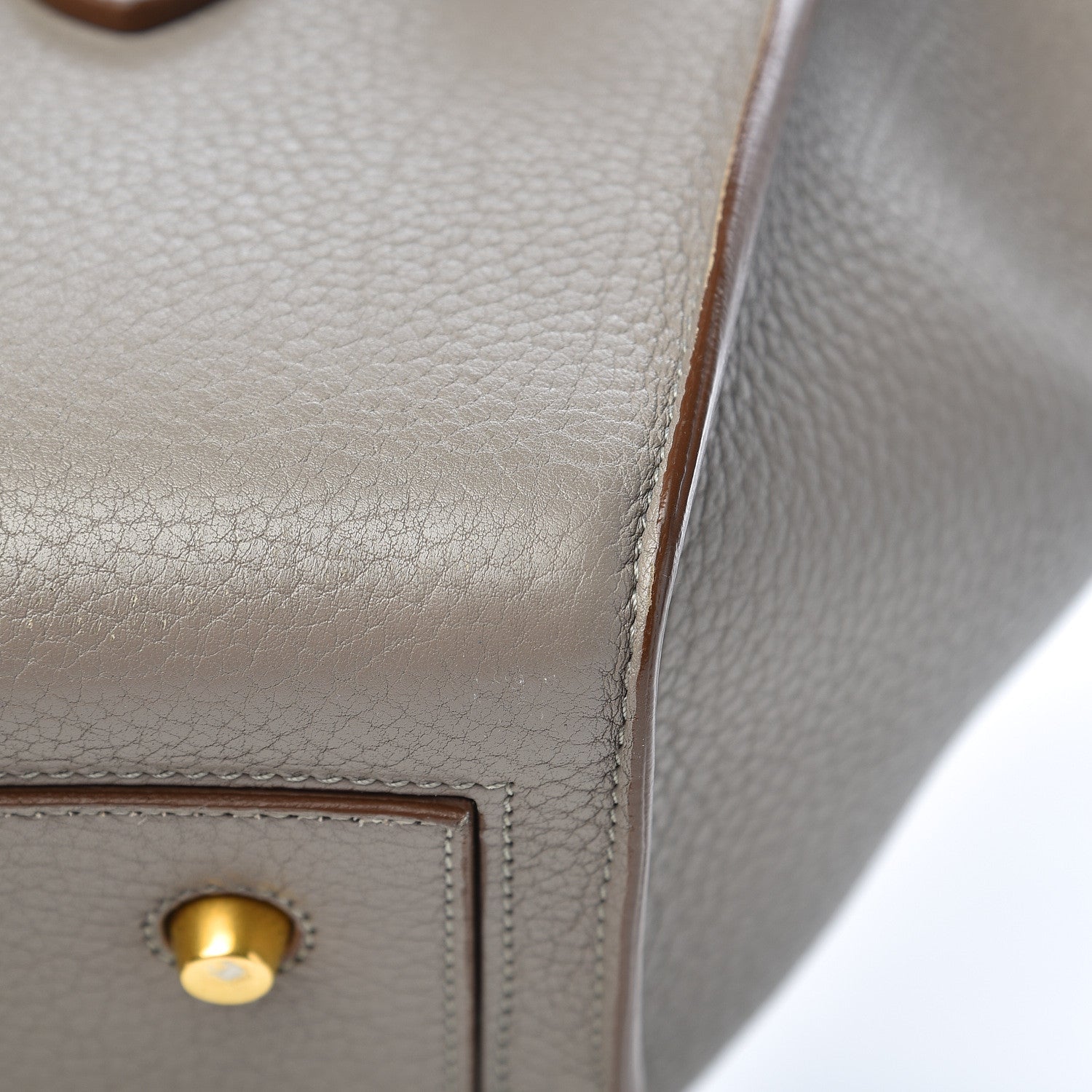 Celine Crisped Calfskin Mini Tie Knot Tote Medium Grey 8 of 15