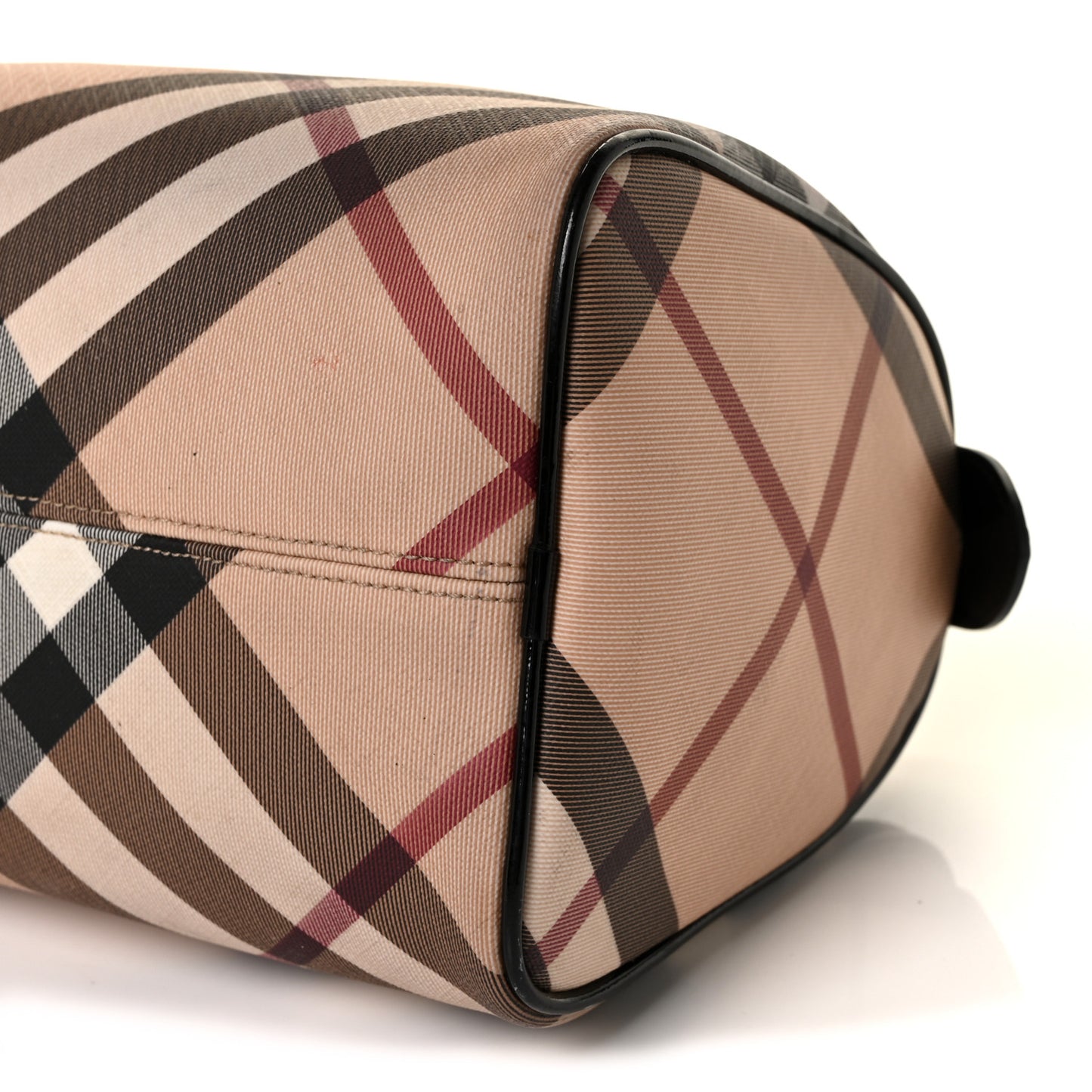 Supernova Check Patent Small Chester Bowling Bag Black