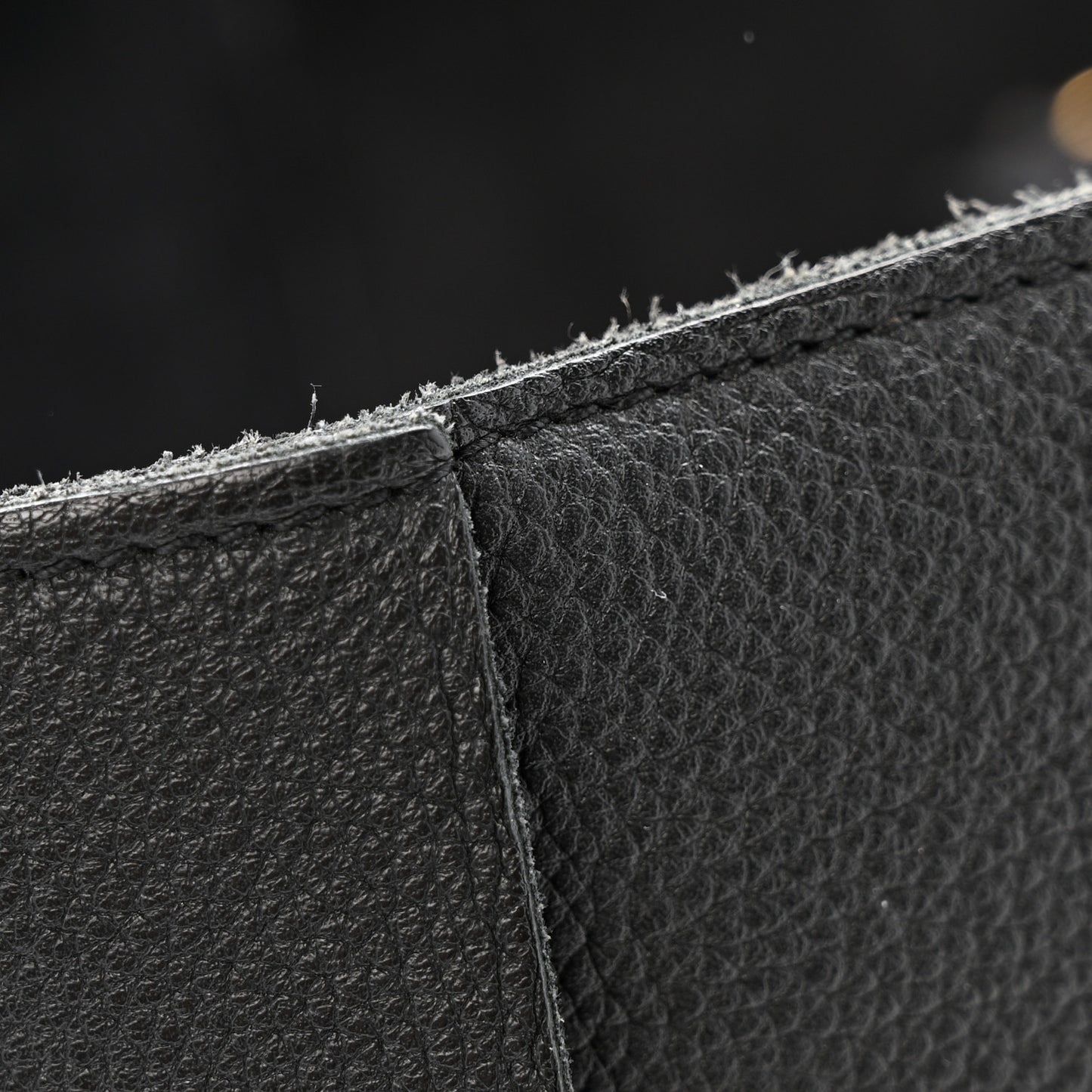 Grained Calfskin Maxi Intrecciato Medium Arco Tote Black