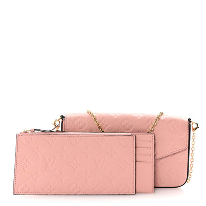 Louis Vuitton Empreinte Pochette Felicie Chain Wallet Rose Poudre 3 of 10