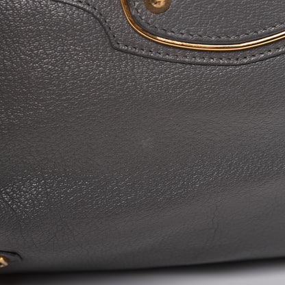 Balenciaga Chevre Gold Metallic Edge Hardware Velo Gris Acier 14 of 20