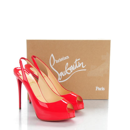 Christian Louboutin Patent Private Number 120 Pumps 39.5 Pavot 10 of 10