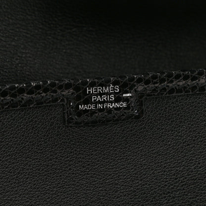 Hermes Swift Lizard Niloticus Jige Duo Black 7 of 7