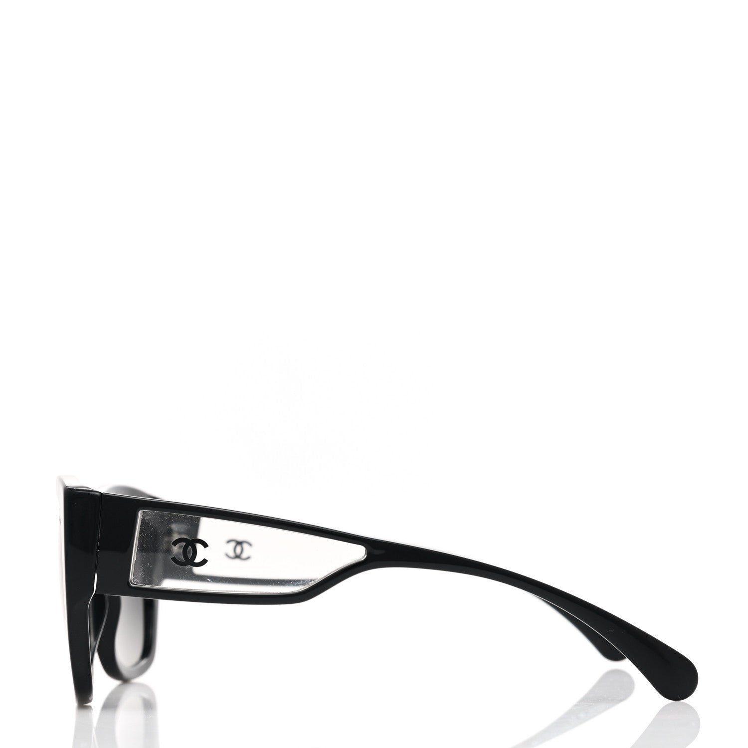 Chanel Acetate Butterfly Signature CC Sunglasses 5429 Black 3 of 7