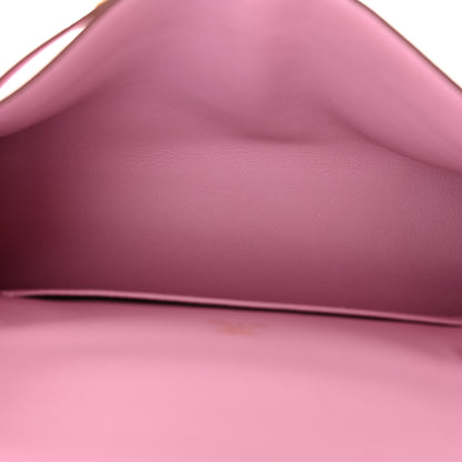 Hermes Swift Kelly Pochette Clutch Mauve Sylvestre 5 of 11