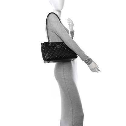 Chanel Calfskin Quilted Medium Coco Soft Tote Black 2 of 17