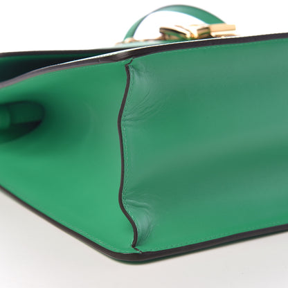 Gucci Vitello Fontanella Web Medium Sylvie Top Handle Bag Synthetic Green Garden 11 of 12