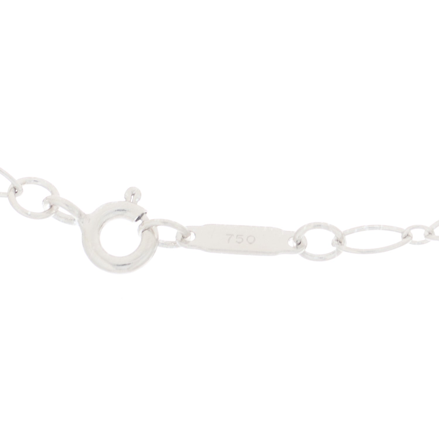 Tiffany 18K White Gold Oval Link Chain Necklace 3 of 6