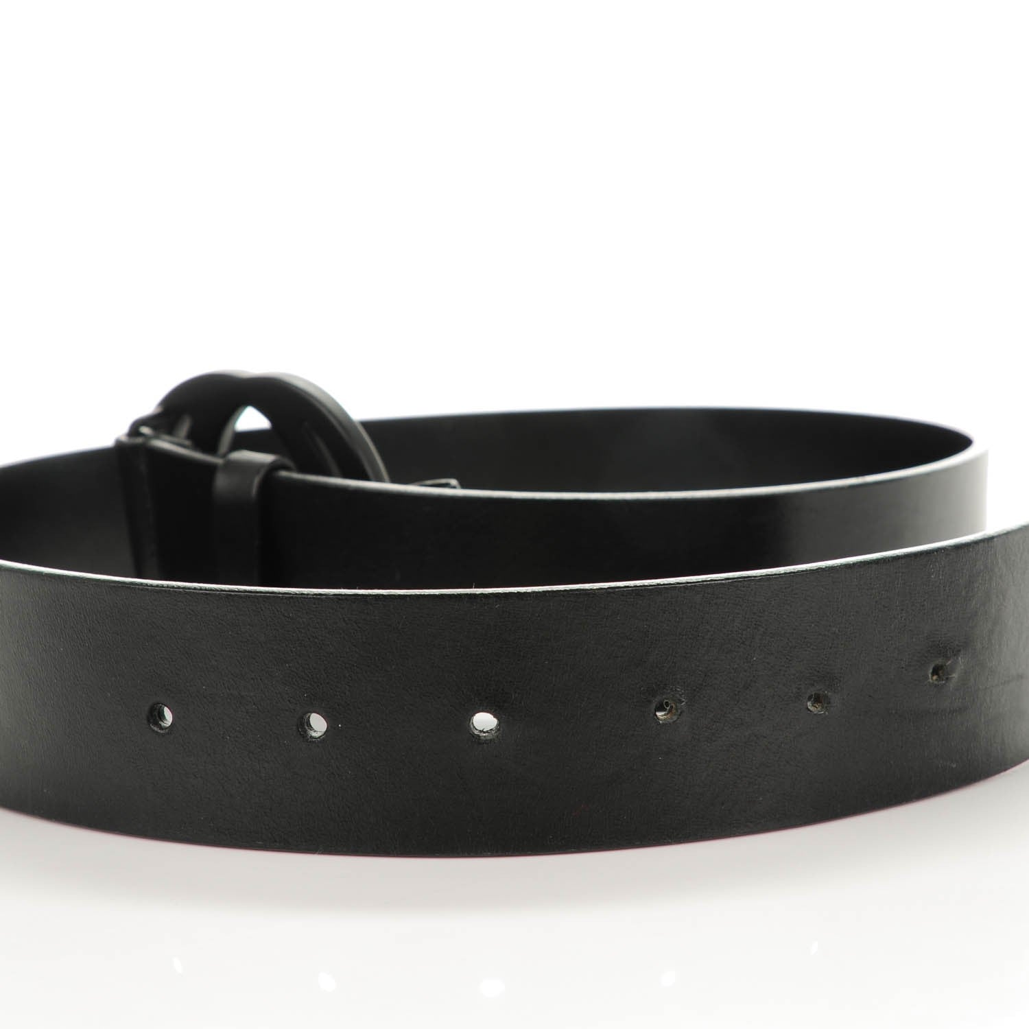 Gucci Calfskin Interlocking G Belt 75 30 Black 3 of 5