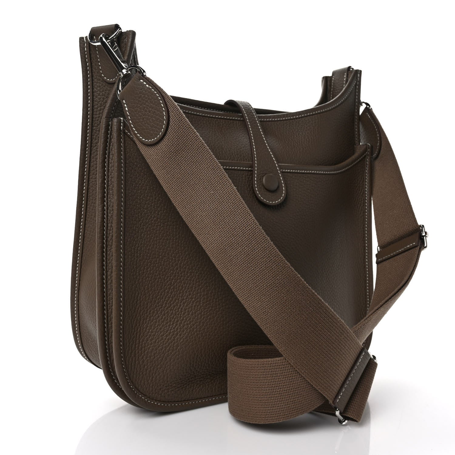 Hermes Taurillon Clemence Evelyne III PM Etoupe 3 of 9
